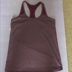 Purple workout tank top